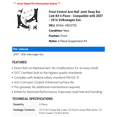 thumbnail image 2 of Front Control Arm Ball Joint Sway Bar Link Kit 6 Piece - Compatible with 2007 - 2016 Volkswagen Eos 2008 2009 2010 2011 2012 2013 2014 2015, 2 of 2
