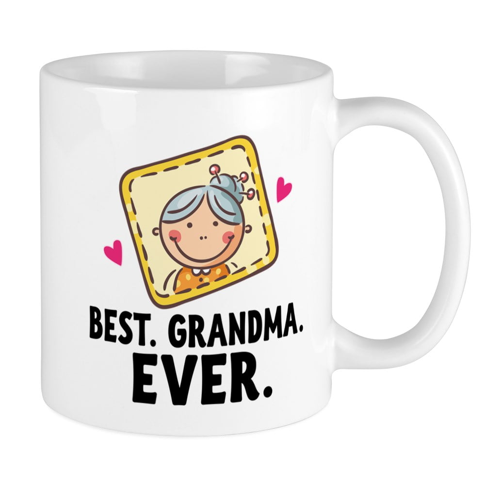 CafePress Best Grandma Ever Gift Mugs Unique Coffee Mug, Coffee Cup