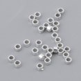 thumbnail image 2 of 3x 30 Uds 1mm 925 Tapas de Extremo de Cordón Pendiente Pulsera Fabricación de Platino 3 piezas, 2 of 8
