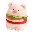 thumbnail image 3 of Animales de peluche de juguete de hamburguesa, muñeco de peluche cómodo y divertido, cerdo de juguete, almohada de cerdo, adorno decorativo, muñeco de 35cm, 3 of 8