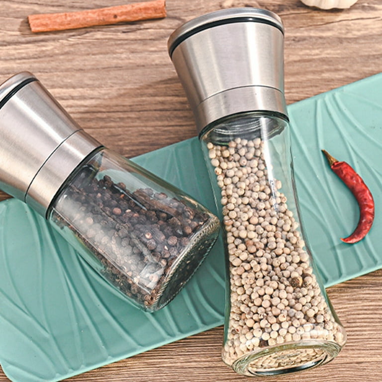 1pc Premium Stainless Steel Salt And Pepper Grinder, Adjustable