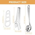 thumbnail image 2 of Stainless Steel Spaghetti Fish Noodle Measurer Server Tool Portable Slotted Pasta Spoon Utensil, 2 of 6