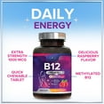 thumbnail image 6 of Hello Lovely! B 12 Vitamin Chewables 1000 mcg - B12 Complex with Heart & Nerve Energy Health Support - Vitamin B-12 Complex for Adults with Immune Health Support - Bottled in USA - 120 Chewables, 6 of 7
