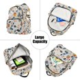 thumbnail image 5 of FORMRS Mini Backpack Purse for Women Quilted Travel Daypack Casual Shoulder Bag, Acorn Leaves Pattern, 5 of 7
