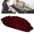 thumbnail image 3 of Cubierta De Banco Oscuro, Terciopelo Dorado 37.8x31.5x0.4in Funda Para Taburete De Piano Para Pianos Asientos Individuales Para Bancos De Teclado, 3 of 7