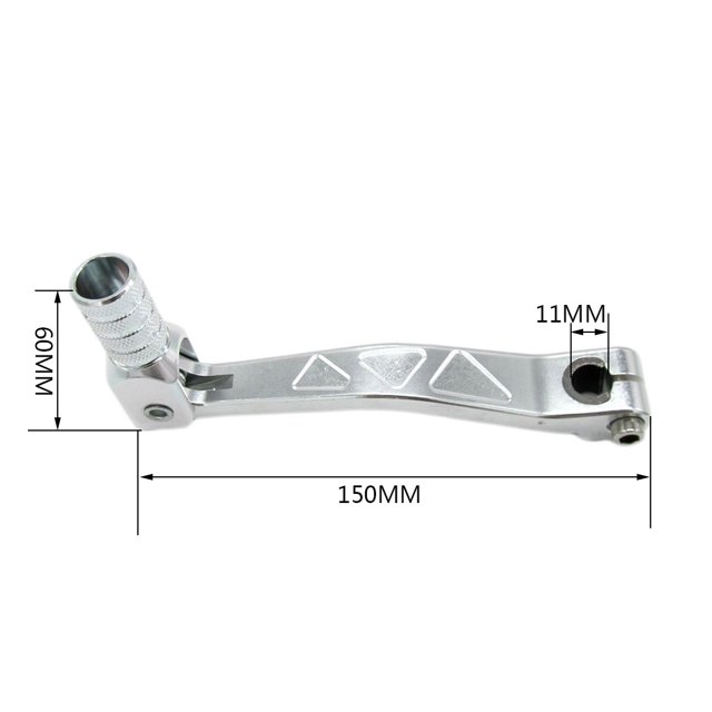 Palanca de cambios de motocicleta brillar Palanca de arranque plegable ATV Vehículo todoterreno Aluminio Plegable Blanco