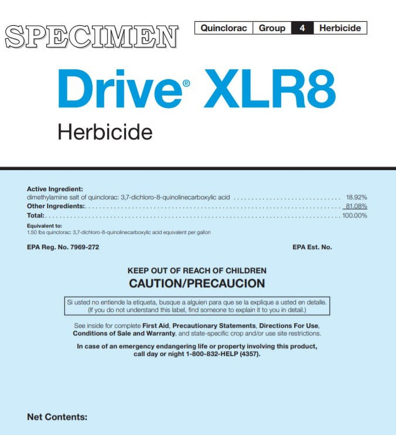 Drive XLR8 Herbicide - 64 fl oz Jug by BASF - Walmart Business
