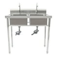 thumbnail image 3 of Autrinix Commercial-Grade Stainless Steel Sink with Two Deep Compartments, 360° Rotating Faucets, and X Infusion Drainage – Perfect for Kitchen, Laundry, and Restaurant Use, 3 of 11