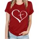 thumbnail image 1 of Blusas de Manga Corta para las Mujeres Imprimir Cuello Redondo Camiseta, Blusa Clásica Vintage para la Primavera Y el Verano, 1 of 4