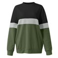 thumbnail image 4 of Lindreshi Sweatshirts for Women Women's Fashion Pullover Round-Neck Long Sleeve Color Blouses Sweater Tops, 4 of 4