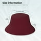 thumbnail image 3 of Fotbe Maroon Sombrero Tipo Pescador con Estampado – Sombrero de Sol de Algodón de Moda para Playa, Golf, Pesca, 3 of 6