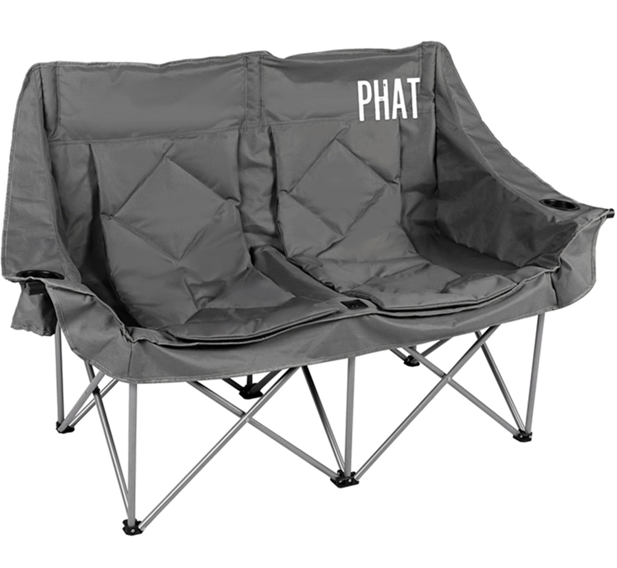 Chaise De Camping 3 Places Surdimensionnée Causeuse Pliante Avec Porte