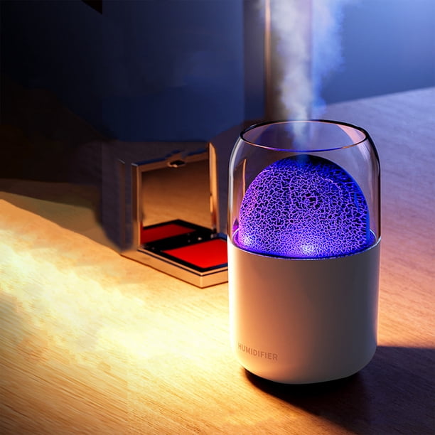 USB Humidifier With Colored Light Quiet Cool Mist Humidifier For Bedroom And Office Plants Easy To Clean