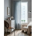 thumbnail image 2 of BBEST Vintage Blue Grey Stripes Rod Pocket Window Curtains, 52 x 71 in, 2 of 5