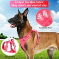 thumbnail image 2 of Katieovy Dog Harness and Dog Leash Set,Reflective No Pull Dog Harness for Medium Dog,Mesh Adjustable Dog Harness with Dog Poop Bag Holder,Pink, 2 of 7