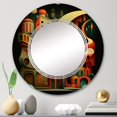 thumbnail image 2 of DESIGN ART Designart 'Geometric Graffiti IV' Printed Modern Geometric Wall Mirror 24in.x36in., 2 of 5