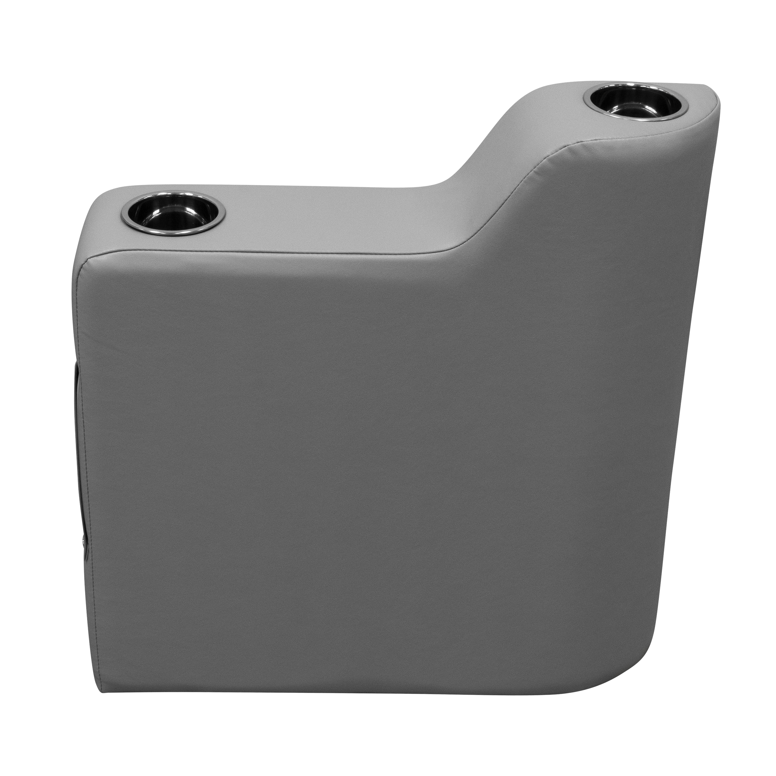 Wise DLX3009-221 DLX Series Pontoon Left Radius Arm Rest - Marble