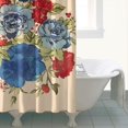 thumbnail image 4 of Pioneer Colorful Floral Shower Curtain for Bathroom Home Decor Bathtubs Waterproof Fabric Curtain with 12 Hooks 72x84in, 4 of 6