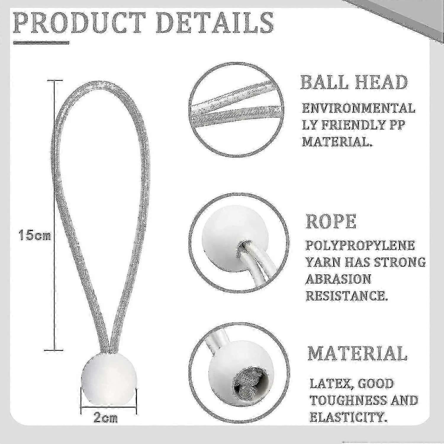 50 Pack Heavy Duty Bungee Cords with Hooks for Tents, Tarps, Banners, and Canopies - Secure Fastening Solution