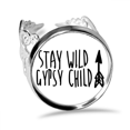 thumbnail image 1 of Gardez Gitan Enfant Citation Anneau Réglable Amour Mariage Fiançailles, 1 of 3