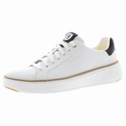 Cole Haan Men’s GrandPrø Topspin Leather Sneakers – Optic White, Med