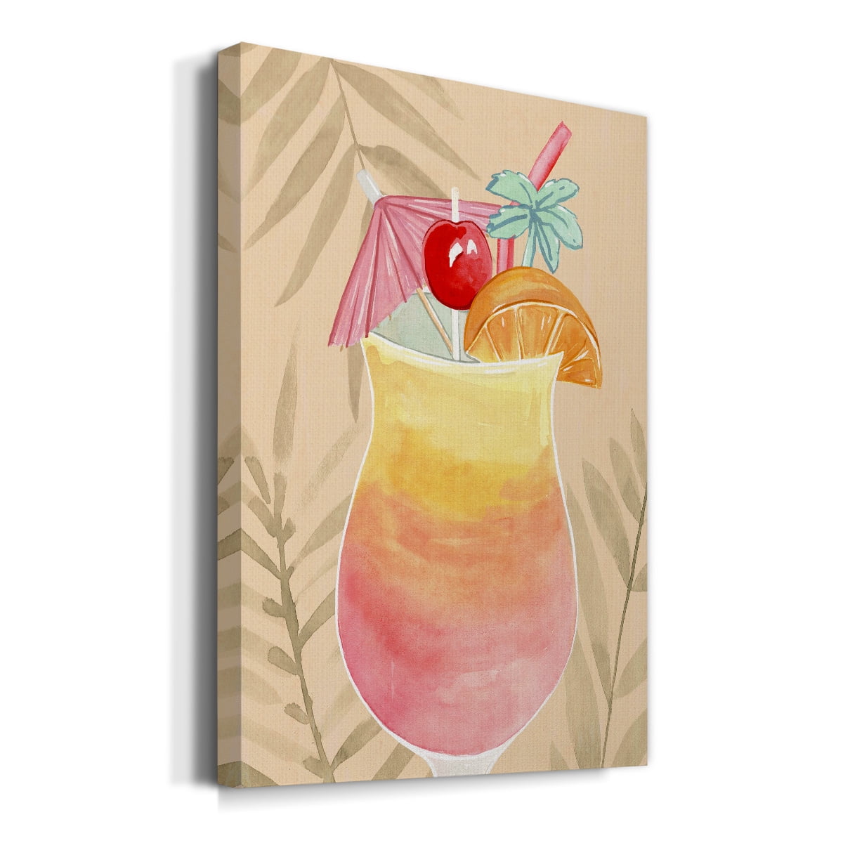 Tropical Cocktail IV Premium Gallery Wrapped Canvas - Ready to Hang