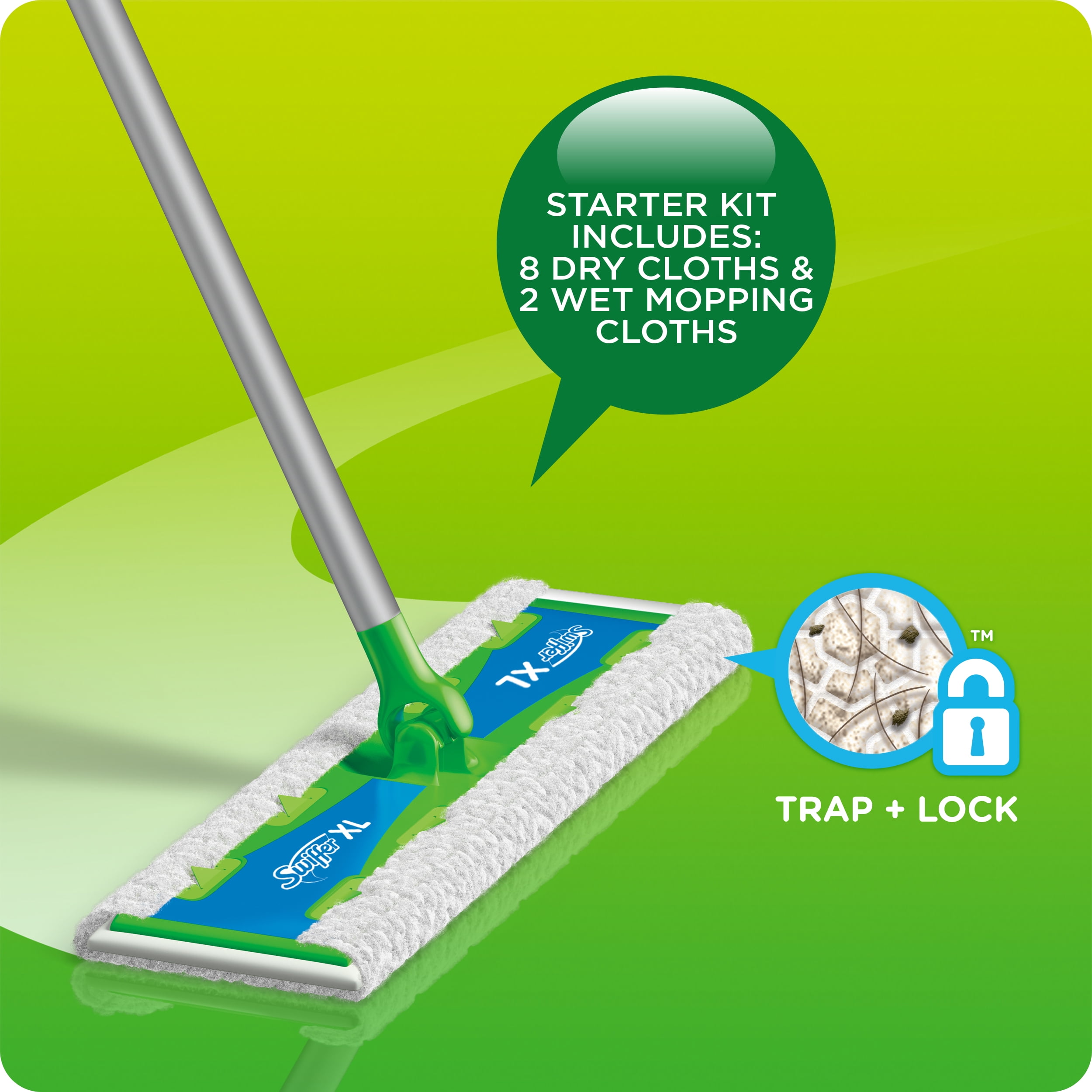 Swiffer Sweeper Original Dry & Wet Mop Starter Kit