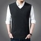 thumbnail image 4 of Chaleco exterior de punto de color sólido para otoño e invierno para hombre, suéter de punto informal de moda para hombre, 4 of 6