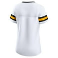thumbnail image 3 of Women's Fanatics White Pittsburgh Steelers Sunday Best Lace-Up T-Shirt, 3 of 3
