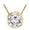 Yellow Gold, variant on 0.6 Carat Round Diamond Bezel Solitaire Pendant Necklace K Color SI1 Clarity 14K White Gold 16" Silver Chain