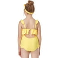 thumbnail image 2 of Little and Big Girls Fly Strap One-Piece Swimsuit Flounce Swimwear, 2 of 4