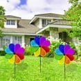 thumbnail image 6 of nTRIUQJ Rainbow Windmill Outdoor Garden Interactive Educational Toy for Skill Development and Sensory Play Multicolour1,Multicolour2, 6 of 7
