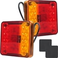 thumbnail image 2 of 2PCS 12/ 24V LED Trailer Lights Rear Tail Lights Square Tail Stop Indicator Truck Lamp Kit Durable Indicator Stop Light Waterproof Reversing Marker Lights for Truck Trailer Camper, 2 of 11