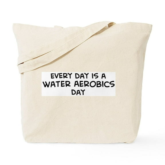 CafePress - Water Aerobics Day Tote Bag - Unisex Canvas Tote Bag, Beige, 1-Piece