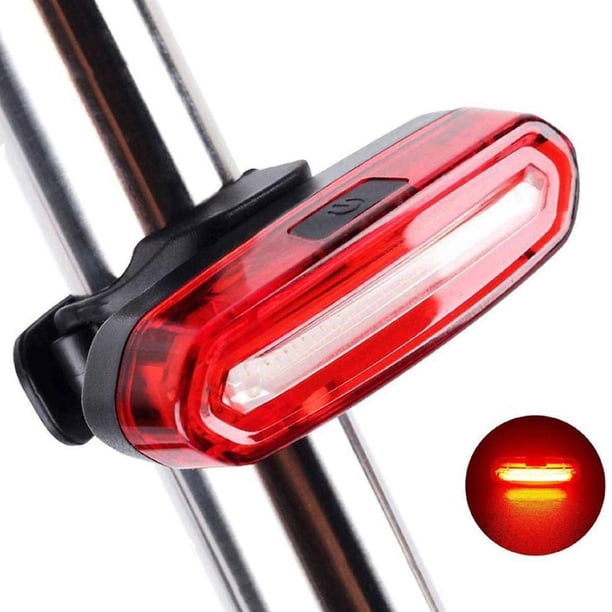 COB LED MTB bicicleta luces de advertencia traseras 120LM bicicleta luz trasera * 2