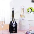 thumbnail image 1 of Juego de fundas para botellas de vino para novia y novio, decoración de copas de vino, decoración para fiesta de boda, funda para vino y champán, traje para boda, fiesta de compromiso, accesorios de, 1 of 5