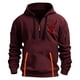 thumbnail image 2 of Sudadera con capucha para hombre, informal, con estampado, deportiva, de manga larga, blusa de poliéster, 2 of 4