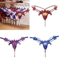 thumbnail image 2 of Women Pearls Massage G-String Thong Panty Pearls Beads Panties Erotic Thong Lingerie T-Back G-String Underwear Gifts, 2 of 20