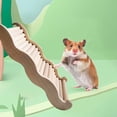thumbnail image 3 of Hamster Stairs, Wood, Gift, Decorative Exercise Toy Cage Accessories Platform Climbing stairs Gerbils Lovebird Budgie Parrots Climbing M, 3 of 7