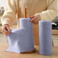 thumbnail image 4 of Rollo de paño de microfibra desechable para limpieza general, toallas de papel para cocina y baño, trapos de limpieza gruesos y grandes, 20 hojas de toallitas absorbentes de aceite que no rayan, colo, 4 of 6