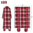 thumbnail image 6 of Wearable Lounging Blanket,Super Soft Warm Cozy Reversible Fuzzy,Extra Soft for Sofa Warm Blanket,Lightweight,Red Plaid., 6 of 6