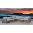 thumbnail image 2 of Living Source International 122" Wicker Patio Sectional with Cushions in Gray, 2 of 4