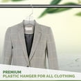 thumbnail image 4 of DEILSY Clear Plastic Hangers for Clothes Adult Dress Hanger Shirt Coat Closet Space saving 12 Pack, 4 of 4