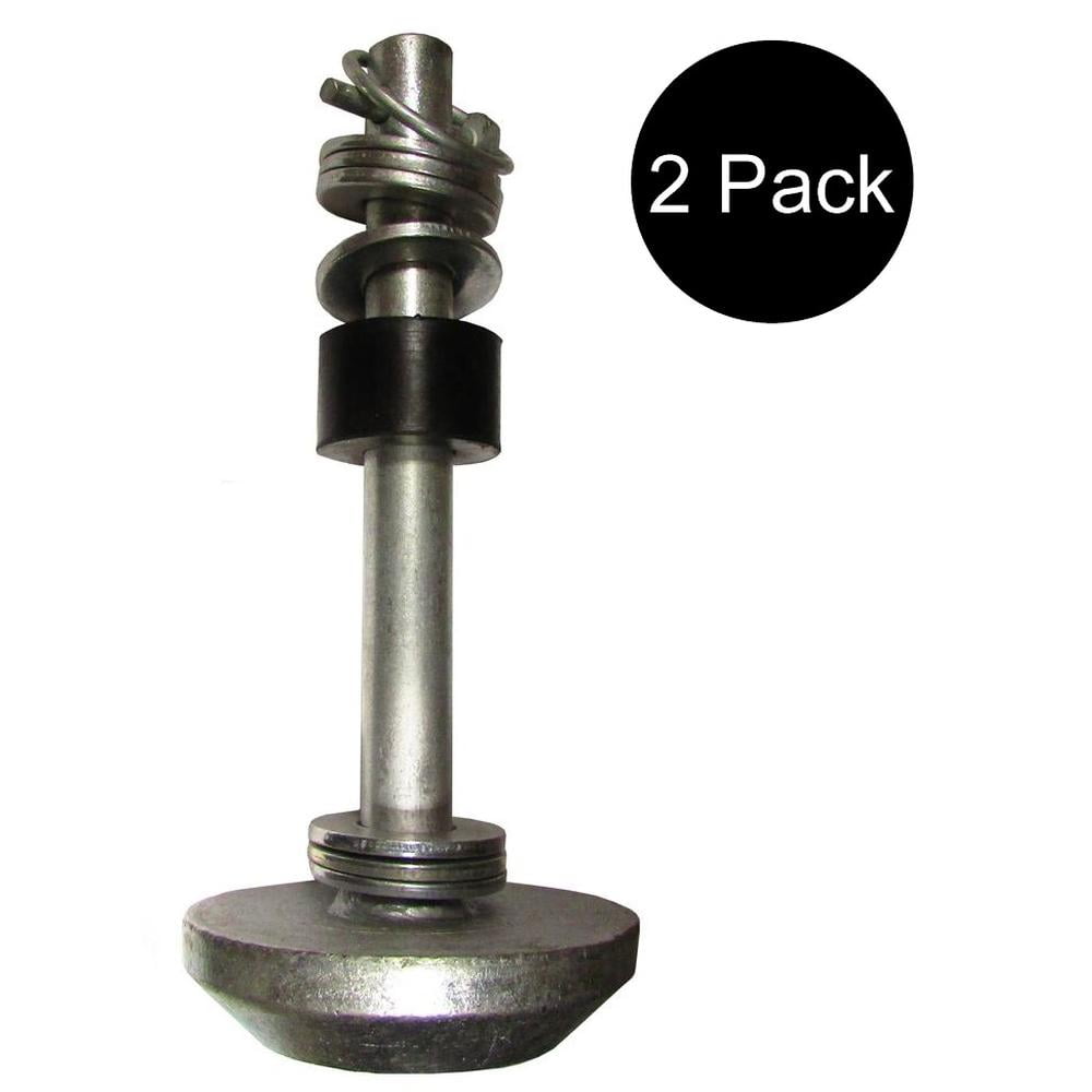 Two UTV Snow Plow Skid Shoe ATV 4501-0702 With Lynch Pins Washers and Rubber Bumbers