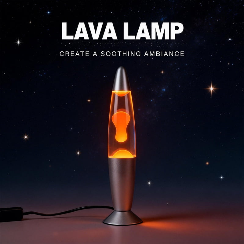 Lava the Original 14.5-Inch Colormax Lava Lamp with Volcano Decal