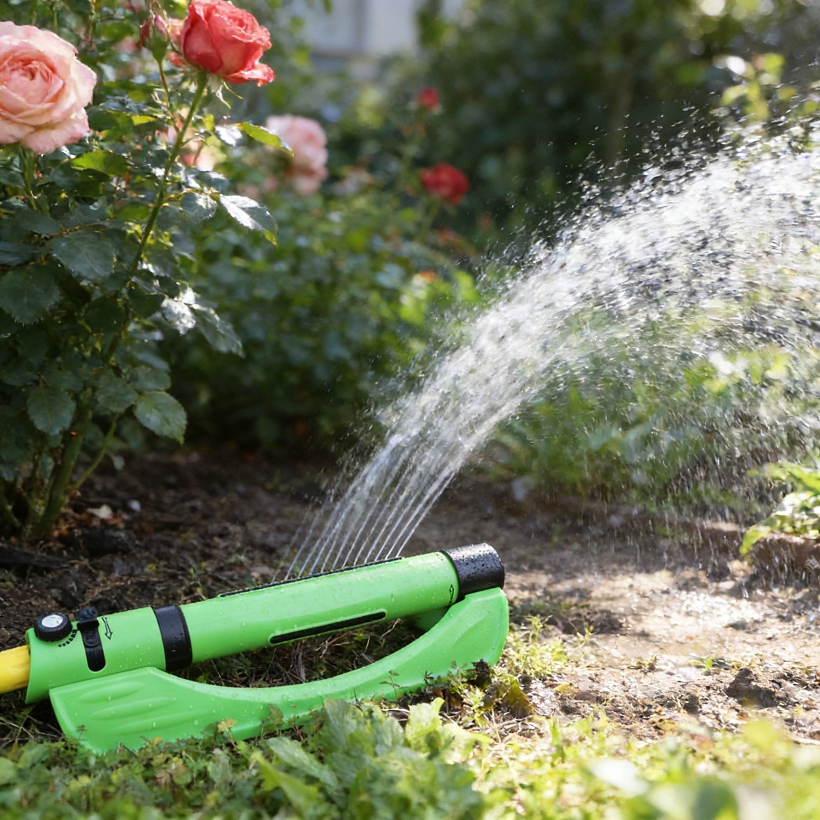 Oscillating Sprinkler for Garden and Lawn, 3 in 1 Adjustable Automatic Watering Tool with Anti Clog Nozzle, Rotatable Multi-Angle 360Â° Heavy Duty Irrigation for Outdoor Watering