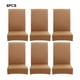 thumbnail image 3 of Bewildely 6 pack/lote excelentes fundas elásticas para sillas de comedor, suaves y cómodas de ancho Decoración del hogar, 3 of 6