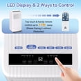 thumbnail image 6 of 10,000 BTU Portable Air Conditioner – 3-in-1 AC Unit with Remote Control, Dehumidifier & Fan, Quiet Operation, Window Kit for Rooms up to 560 Sq.Ft, White, 6 of 10