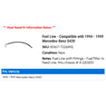 thumbnail image 2 of Fuel Line - Compatible with 1994 - 1999 Mercedes-Benz S420 1995 1996 1997 1998, 2 of 2