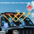 thumbnail image 4 of Uorisanigo Windshield Sun Shade for 2018-2023 Jeep Wrangler JL 4XE Gladiator JT Accessories Foldable Blue Heart Dolphin Windshield Sunshade Sun Visor Blocks UV Rays and Keep Vehicle Cool, 4 of 7